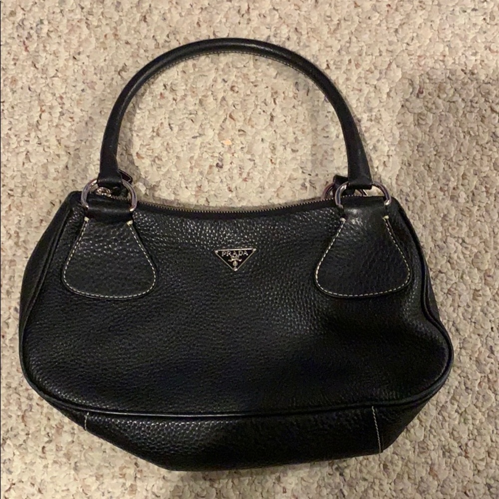 SOLD AUTHENTIC Prada vitello daino nero - Picture 2 of 7